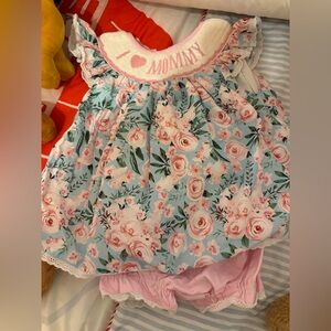 MOTHER DAY DRESS WITH MATCHING BLOOMERS